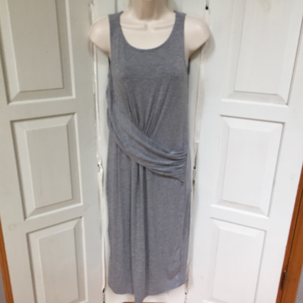 Fabletics Gray Retta Sleeveless Midi Dress